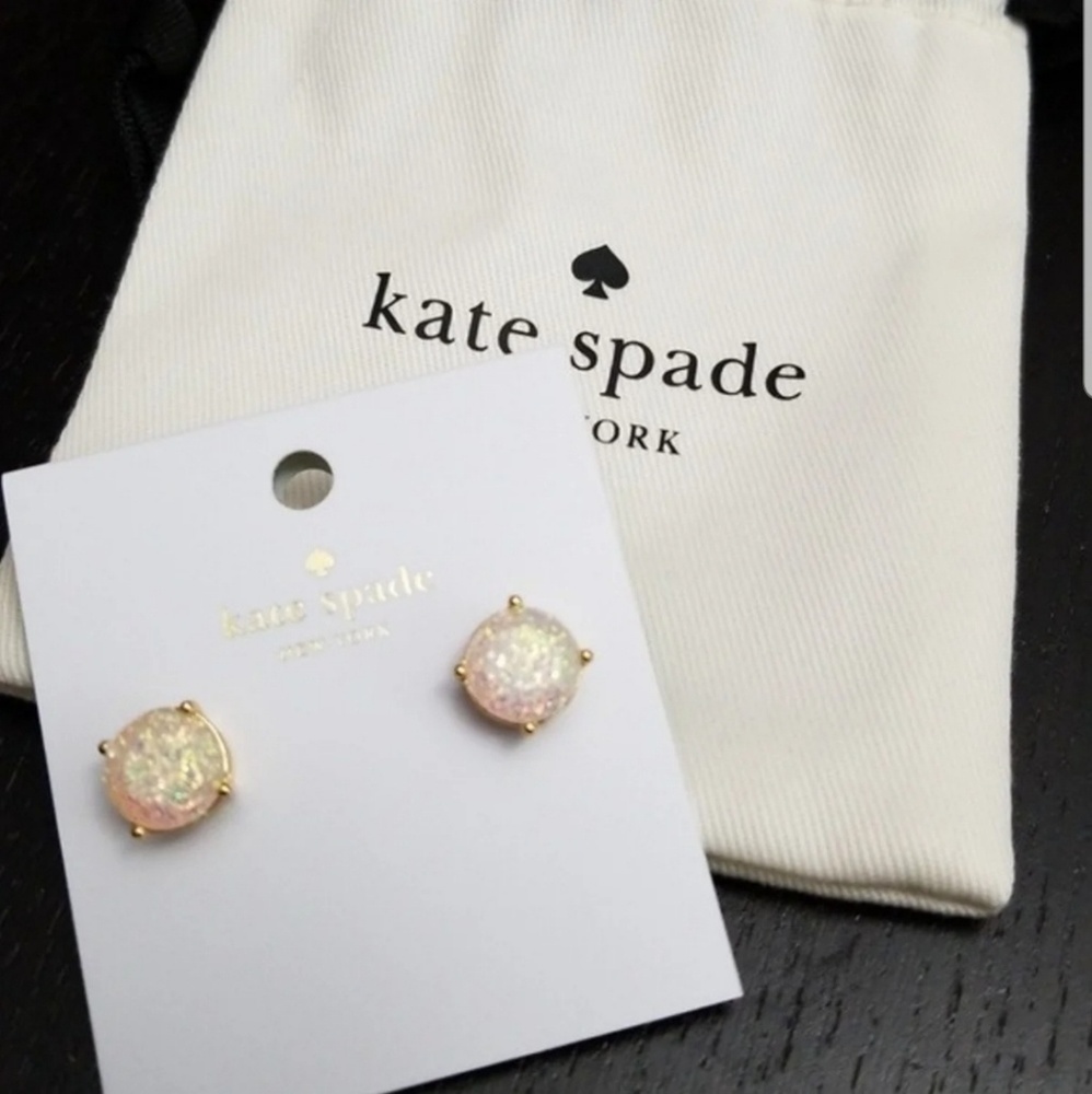 Kate Spade Glitter Gumdrop Post Studs